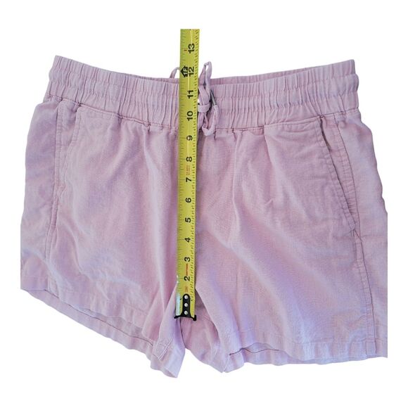 Gap Linen Shorts Winsome Orchid Pink Pull On Drawstring Pockets Relaxed size M - Picture 8 of 12